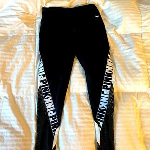 PINK yoga part mesh leggings